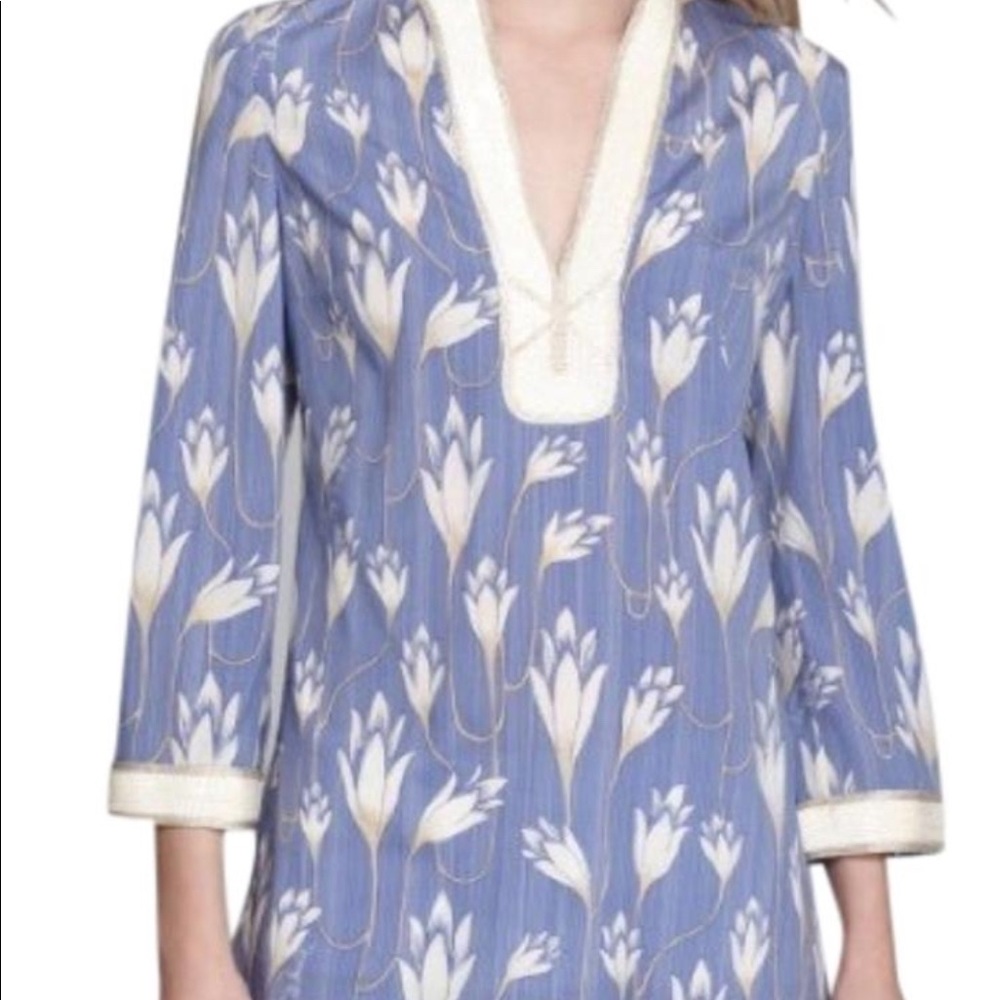 Tory Burch Blue Jay Carly Sabrina Tunic